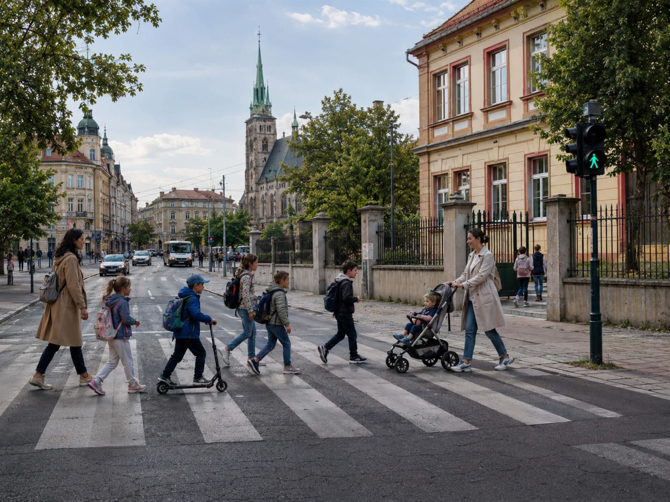 Ulice před školou patří dětem, ne autům